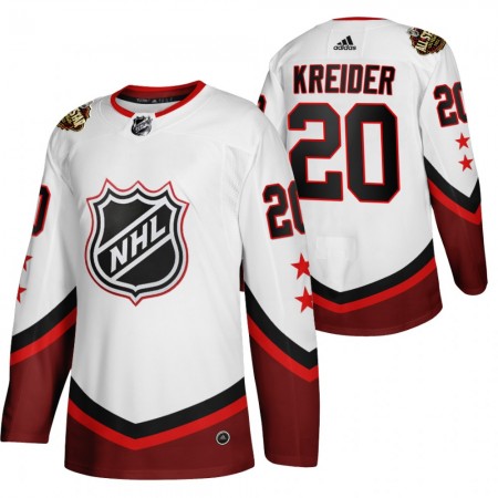 New York Rangers Chris Kreider 20 2022 NHL All-Star Wit Authentic Shirt - Mannen